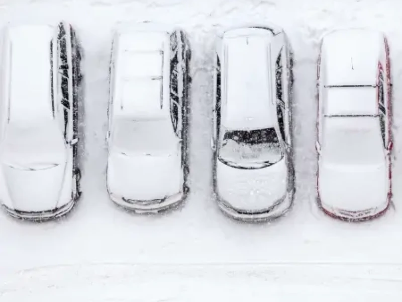 Cars Covered in Snow - Thumbnail