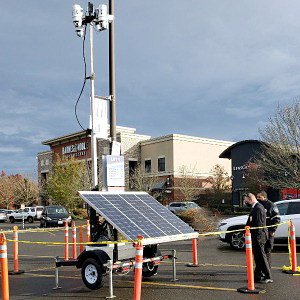 LotGuard Surveillance Trailer Deployed at Barnes and Noble