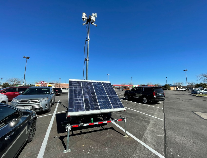 LotGuard Surveillance Trailer Parking Lot Catalytic Converter Prevention