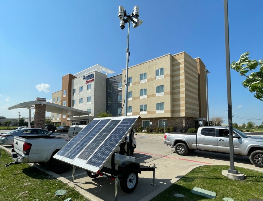 LotGuard Mobile Surveillance Trailer Protects Apartment Complex