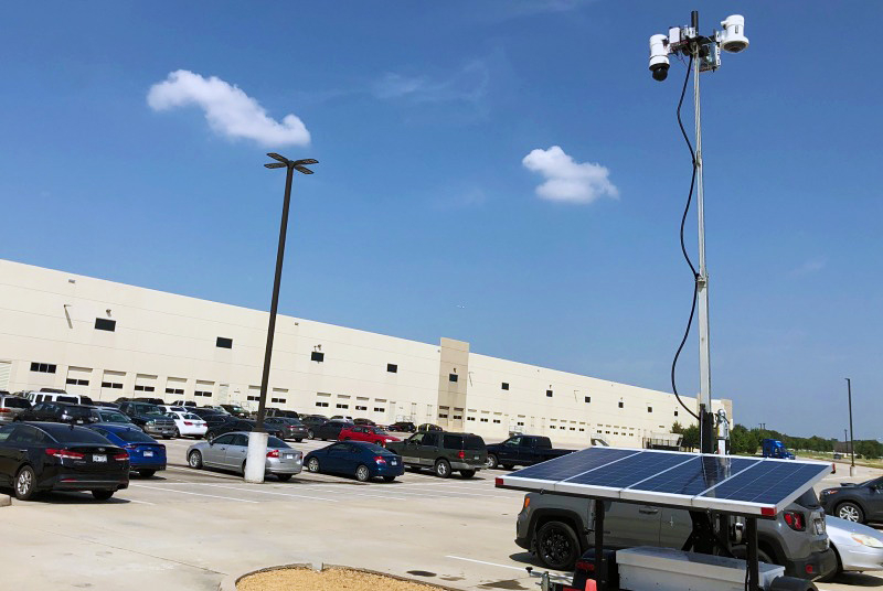 LotGuard - Solar Surveillance Trailer for Comercial Parking Lot Security
